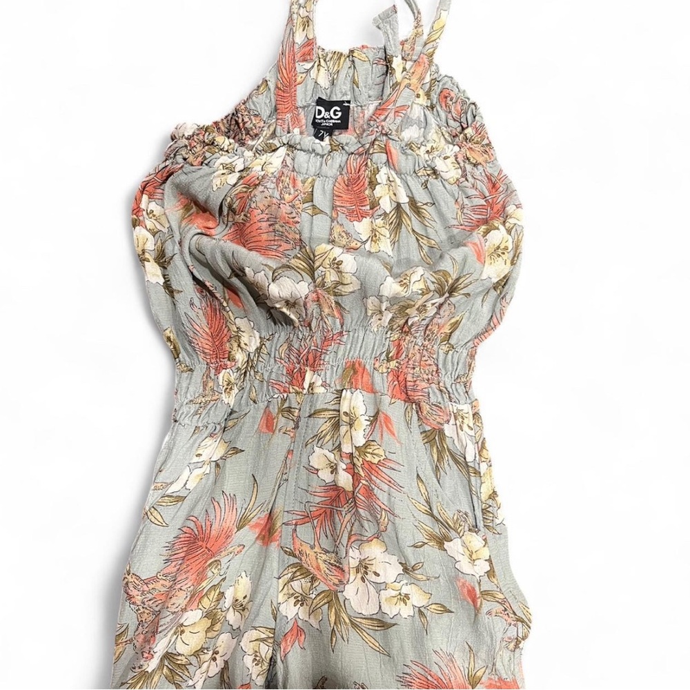 D&G Junior Leaf Print Romper